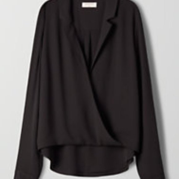 BABATON Aritiza Brett Black Blouse - Picture 1 of 6